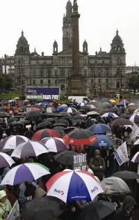 George Square rally