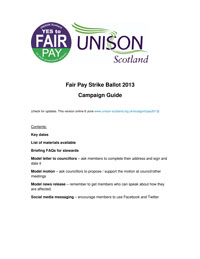 Fair Pay Campaign Guide