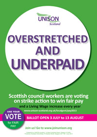 Strike ballot: Overstretched and underpaid leaflet June 2013